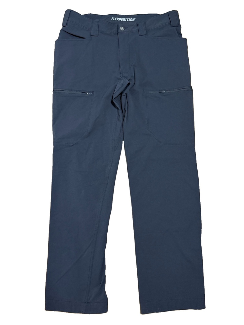 Duluth Trading Flexpedition Cargo Pants Mens 34 x 32 Black Stretch Nylon Hiking